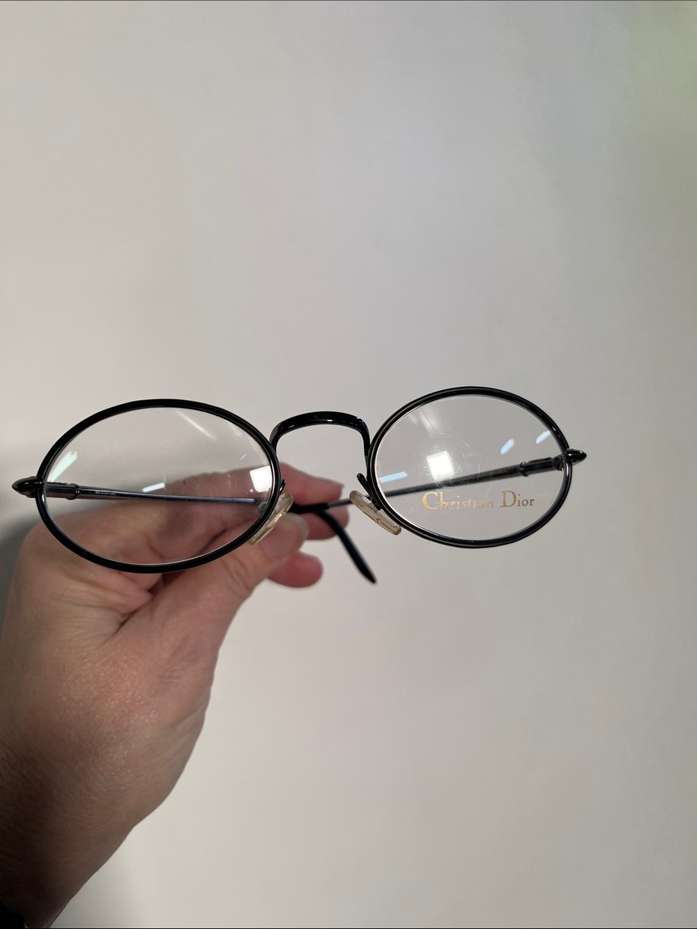CHRISTIAN DIOR Vintage NWOT Preppy Academia Career 49-21-140 Black Frame Unisex